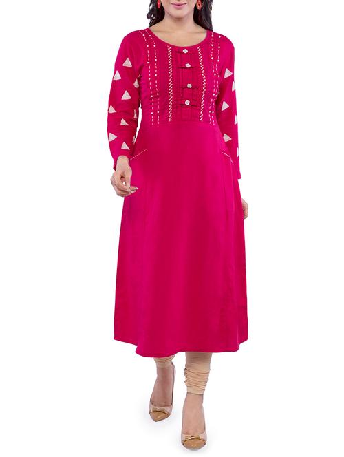 kaantha a-line kurta - 16009785 - Very Small Image - 1