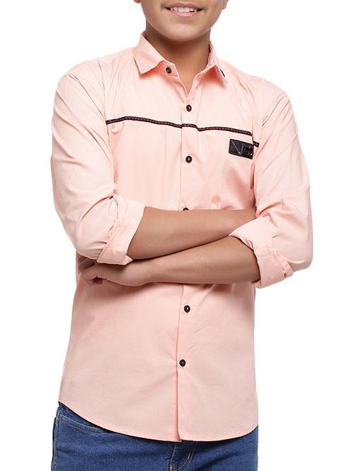 orange cotton shirt - 16012198 - Very Small Image - 1