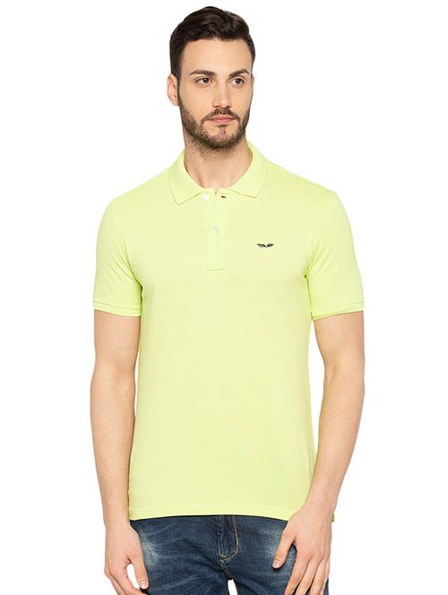 green solid polo tshirt - 16012953 - Very Small Image - 1