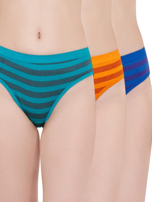 set of 3 striped hipster panties - 16013158 - Very Small Image - 1