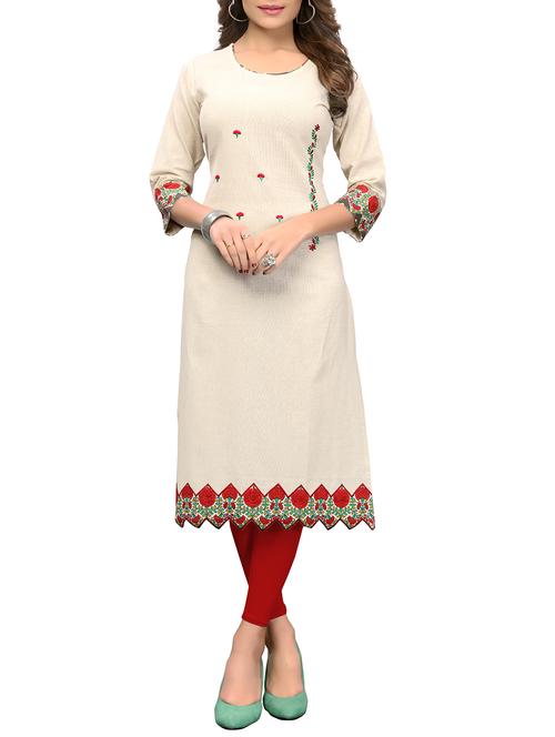 printed straight kurta - 16013520 - Very Small Image - 1