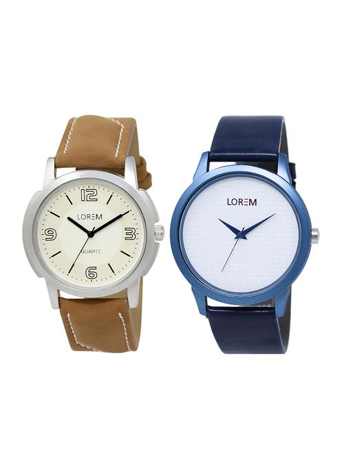 set of 2 analog couple watches - 16014064 - Very Small Image - 1