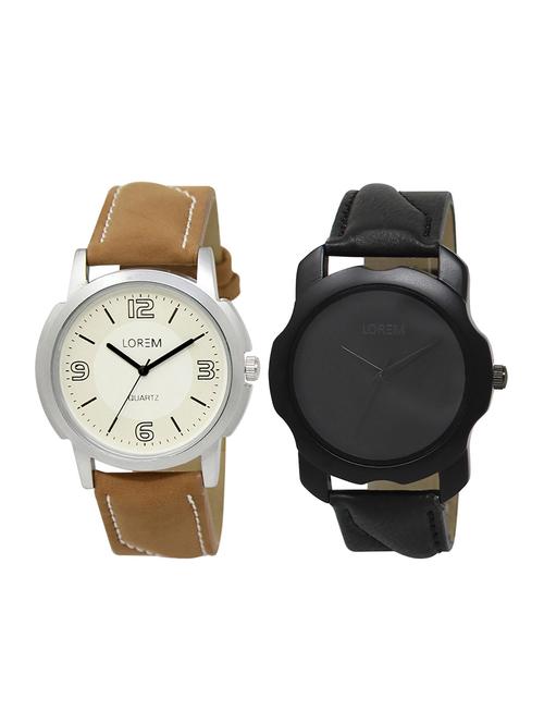 set of 2 analog combo watches - 16014075 - Very Small Image - 1