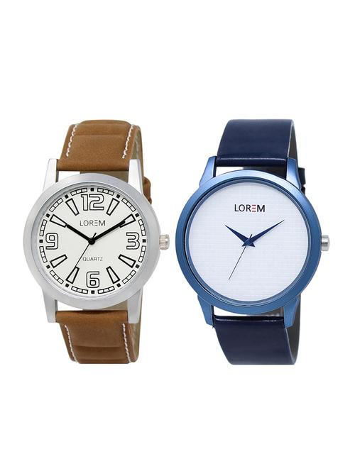 set of 2 analog couple watches - 16014121 - Very Small Image - 1