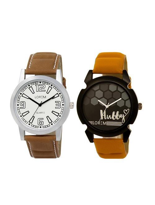 set of 2 analog couple watches - 16014122 - Very Small Image - 1