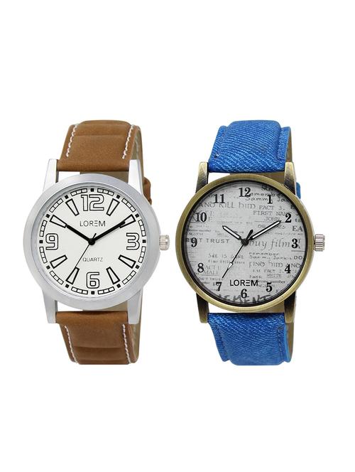 set of 2 analog combo watches - 16014126 - Very Small Image - 1
