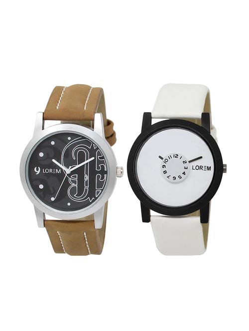 set of 2 analog couple watches - 16014186 - Very Small Image - 1