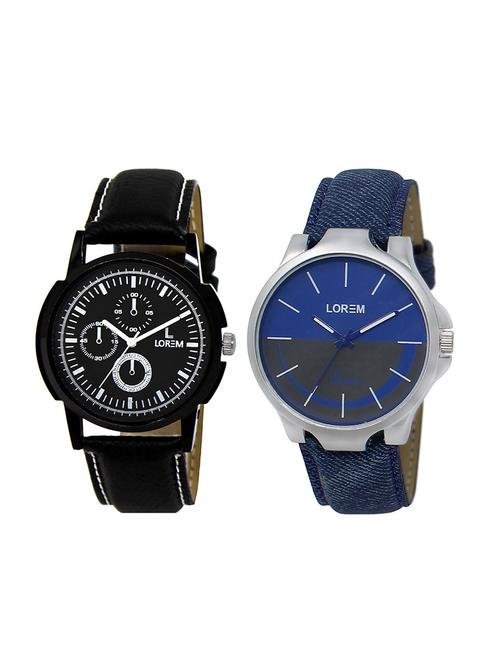 set of 2 analog combo watches - 16014247 - Very Small Image - 1
