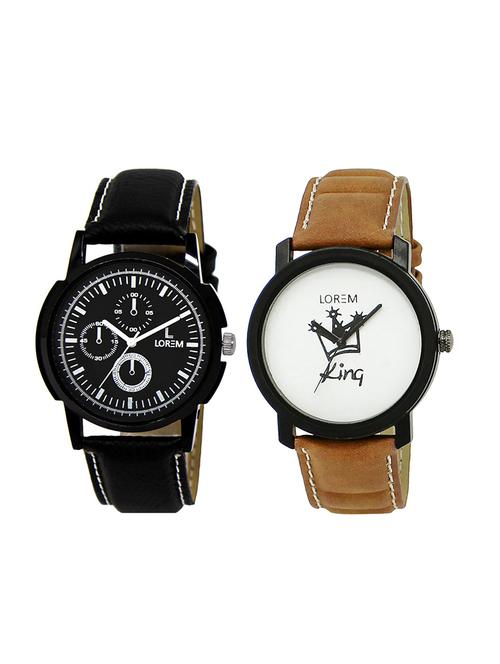 set of 2 analog combo watches - 16014253 - Very Small Image - 1