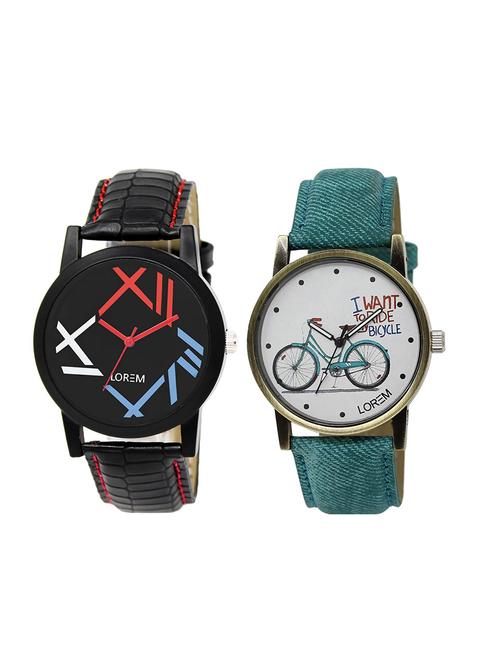 set of 2 analog couple watches - 16014294 - Very Small Image - 1