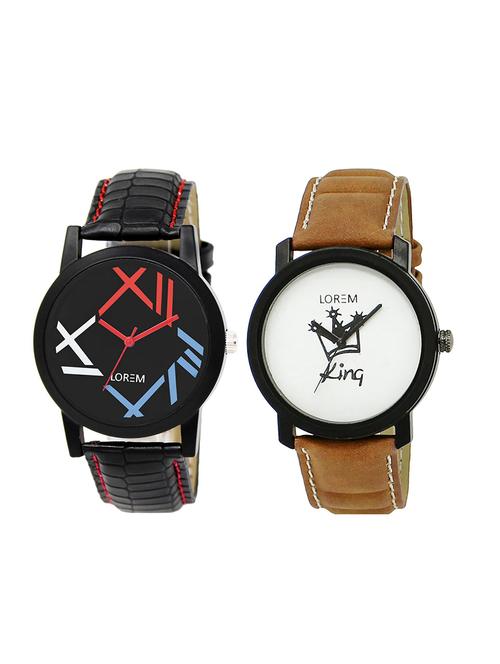 set of 2 analog combo watches - 16014313 - Very Small Image - 1