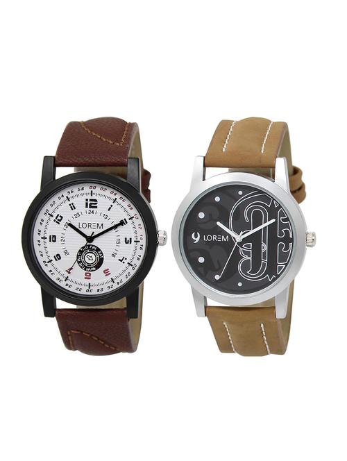 set of 2 analog combo watches - 16014378 - Very Small Image - 1