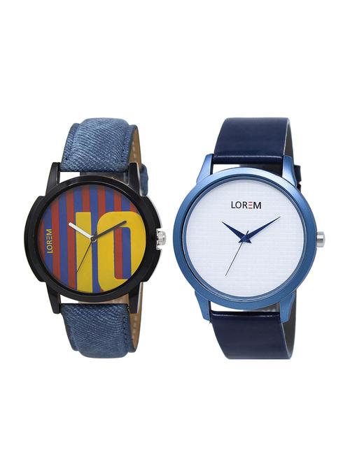 set of 2 analog couple watches - 16014421 - Very Small Image - 1
