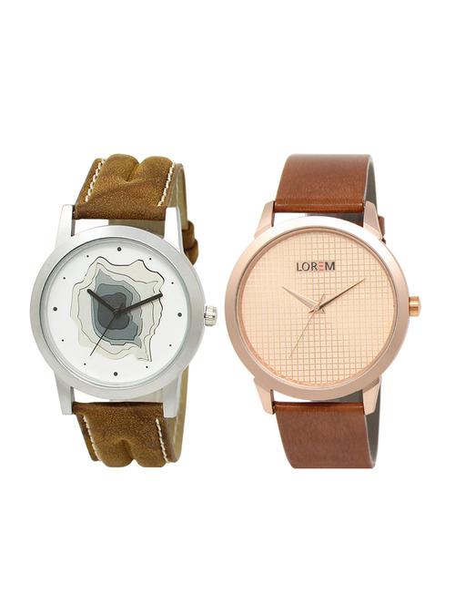 set of 2 analog couple watches - 16014483 - Very Small Image - 1
