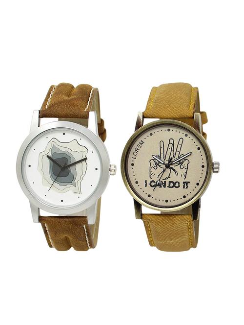 set of 2 analog combo watches - 16014487 - Very Small Image - 1