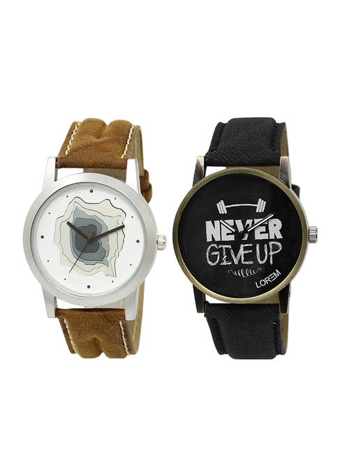 set of 2 analog combo watches - 16014490 - Very Small Image - 1