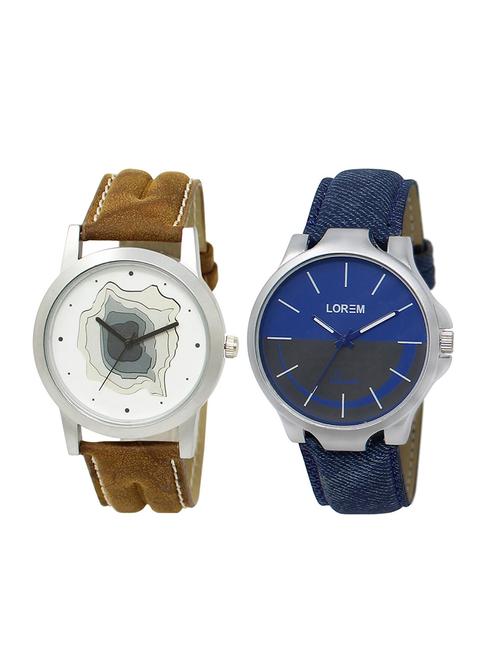 set of 2 analog combo watches - 16014493 - Very Small Image - 1