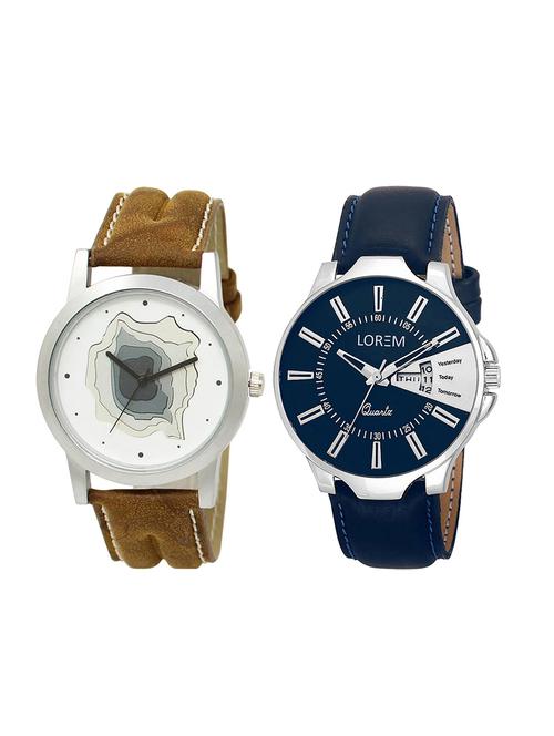 set of 2 analog combo watches - 16014494 - Very Small Image - 1