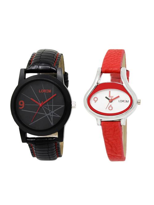 set of 2 analog couple watches - 16014537 - Very Small Image - 1