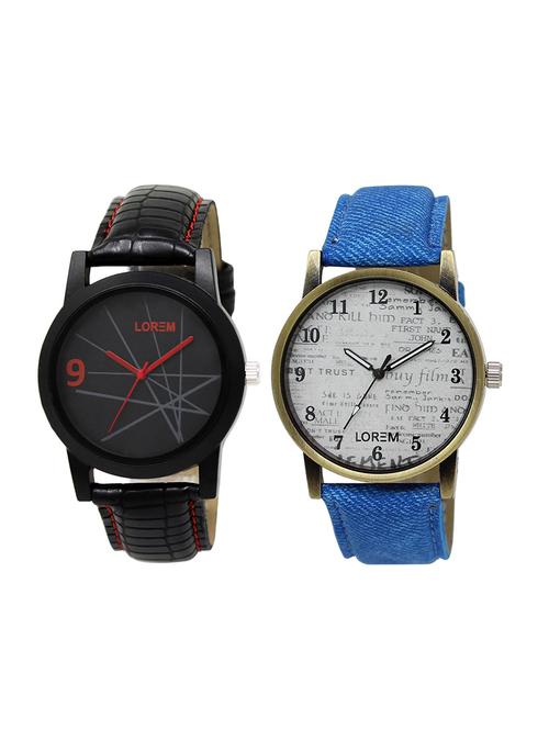 set of 2 analog combo watches - 16014553 - Very Small Image - 1