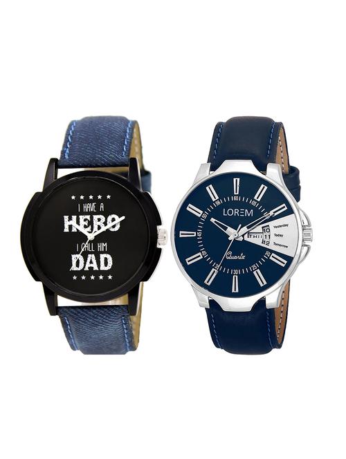 set of 2 analog combo watches - 16014623 - Very Small Image - 1