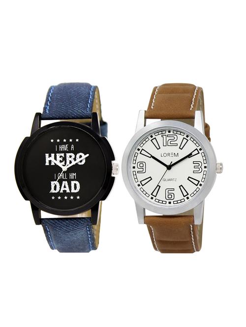 set of 2 analog combo watches - 16014631 - Very Small Image - 1