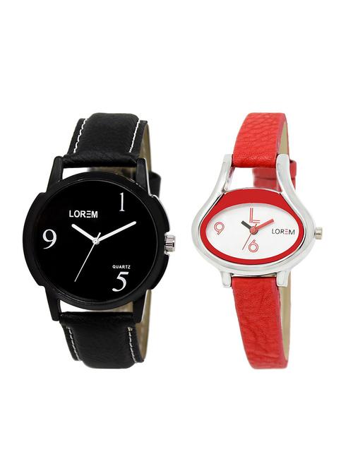set of 2 analog couple watches - 16014668 - Very Small Image - 1