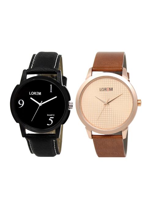 set of 2 analog couple watches - 16014678 - Very Small Image - 1