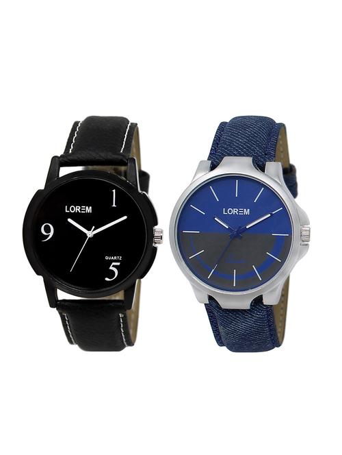 set of 2 analog combo watches - 16014688 - Very Small Image - 1