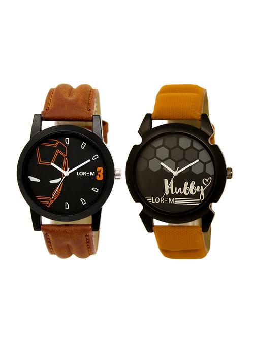 set of 2 analog combo watches - 16014815 - Very Small Image - 1