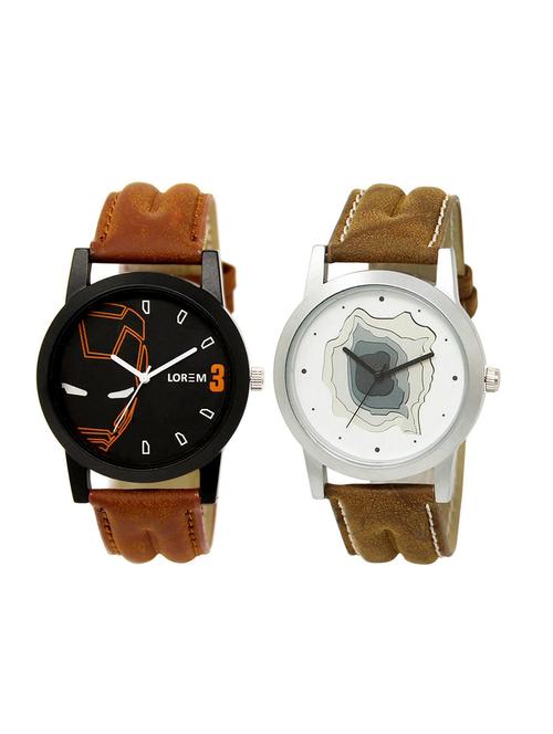 set of 2 analog combo watches - 16014838 - Very Small Image - 1