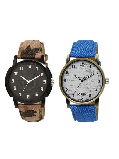 set of 2 analog combo watches - 16014888 - Very Small Image - 1