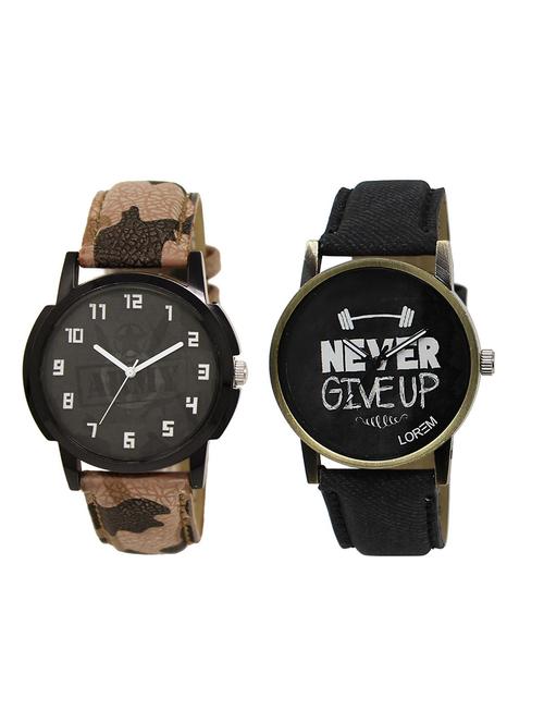 set of 2 analog combo watches - 16014889 - Very Small Image - 1
