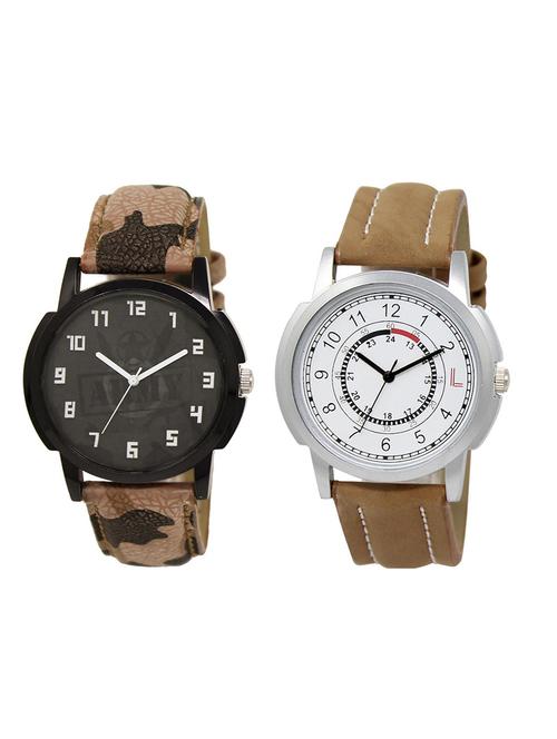 set of 2 analog combo watches - 16014899 - Very Small Image - 1