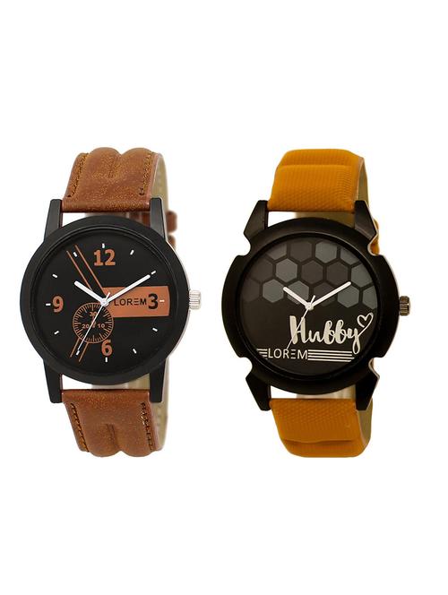 set of 2 analog combo watches - 16015025 - Very Small Image - 1