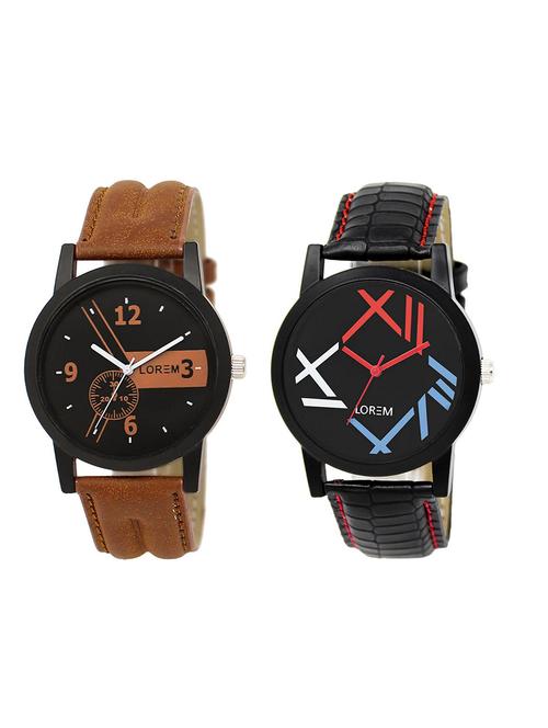 set of 2 analog combo watches - 16015045 - Very Small Image - 1