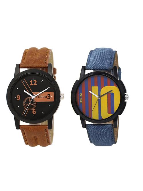 set of 2 analog combo watches - 16015047 - Very Small Image - 1