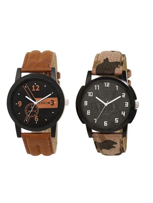 set of 2 analog combo watches - 16015054 - Very Small Image - 1