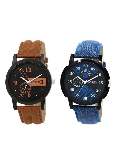 set of 2 analog combo watches - 16015055 - Very Small Image - 1