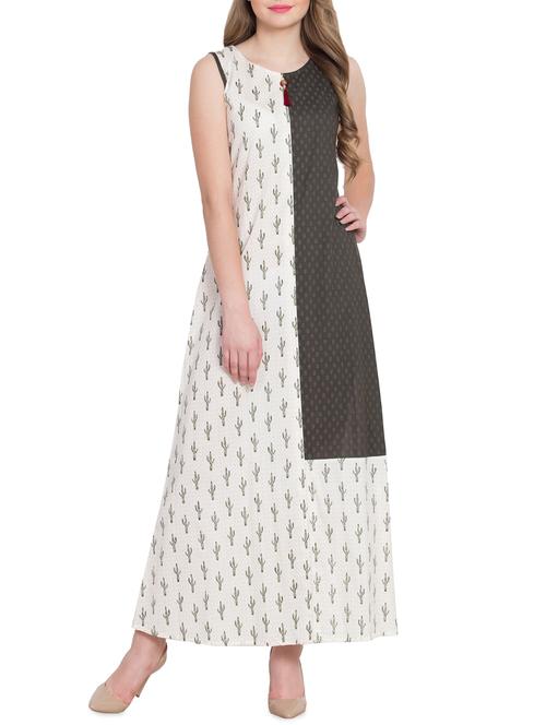 color block quirky maxi dress - 16015155 - Very Small Image - 1