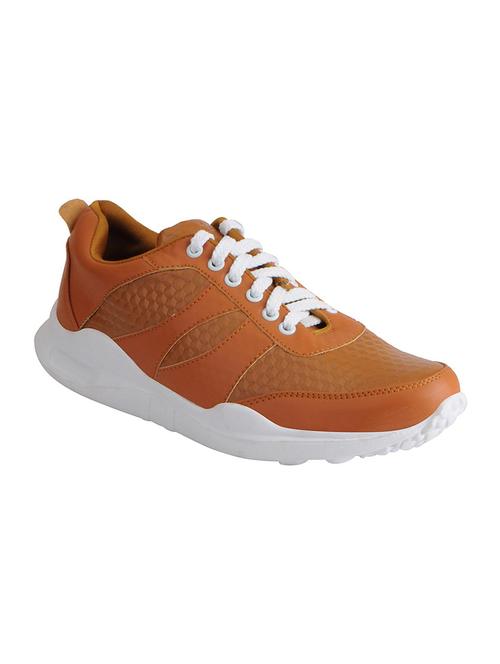 tan leatherette casual shoes - 16015620 - Very Small Image - 1