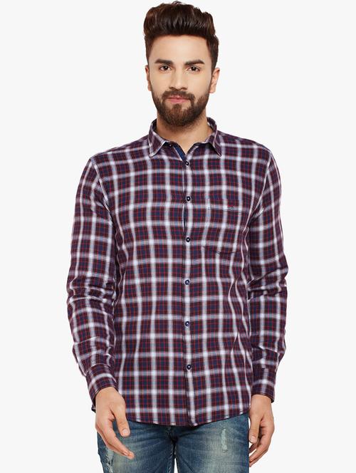 red cotton casual shirt - 16015961 - Very Small Image - 1