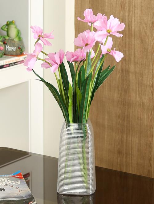 aapno rajasthan plastic purple & green artificial flowers - 16016430 - Very Small Image - 1