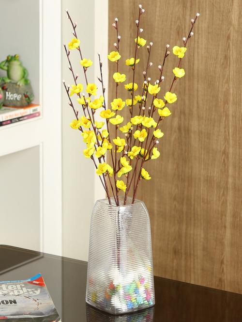 aapno rajasthan plastic yellow artificial flowers - 16016456 - Very Small Image - 1