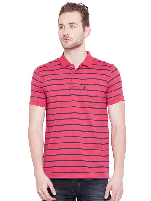 pink striped pocket tshirt - 16016571 - Very Small Image - 1