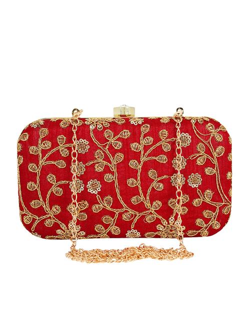 red metal box clutch - 16016817 - Very Small Image - 1