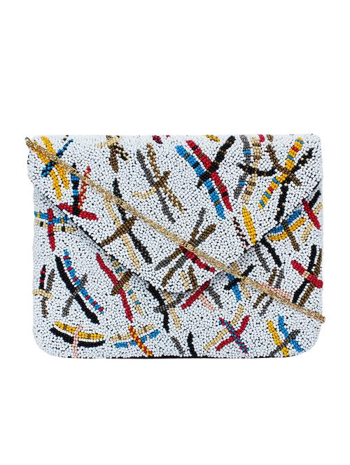 multi colored canvas sling bag - 16016829 - Very Small Image - 1