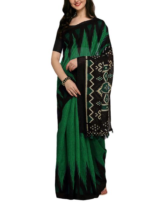ikat printed saree with blouse - 16017010 - Very Small Image - 1