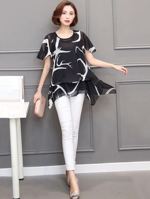 abstract asymmetric hem top - 16017601 - Very Small Image - 1