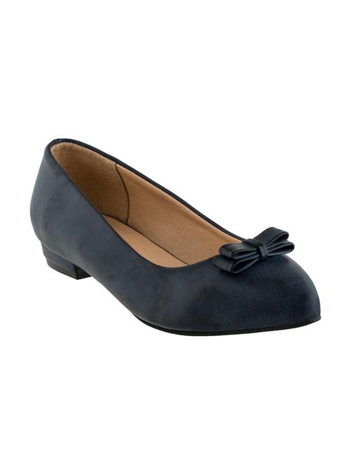 navy slip on ballerinas - 16019473 - Very Small Image - 1